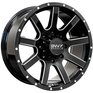 Envy Wheels – CRAZE – Black – 17″x9″ 25mm – Summer Wheels – 333BM-U178165121525